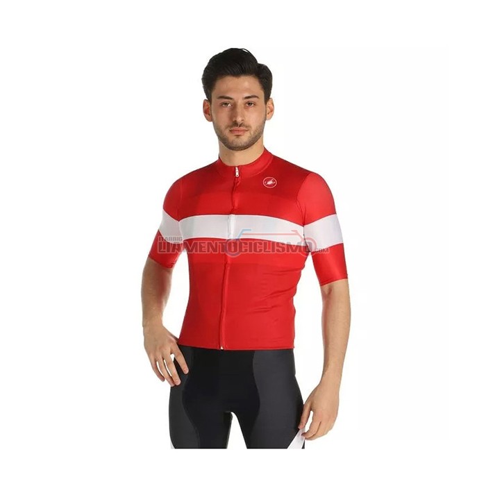 Abbigliamento Ciclismo Castelli Manica Corta 2021 Rosso (5)